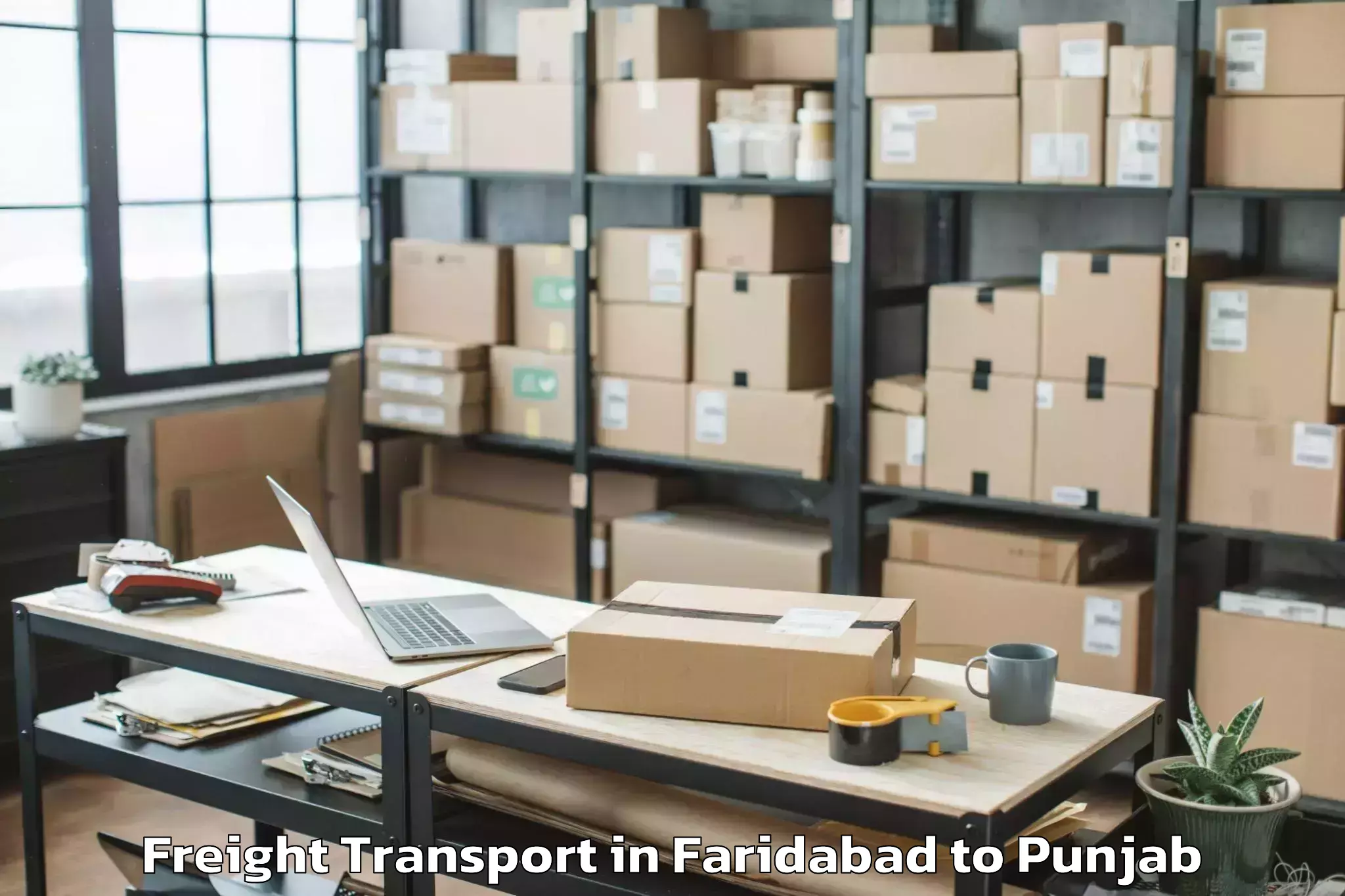 Leading Faridabad to Patti Freight Transport Provider